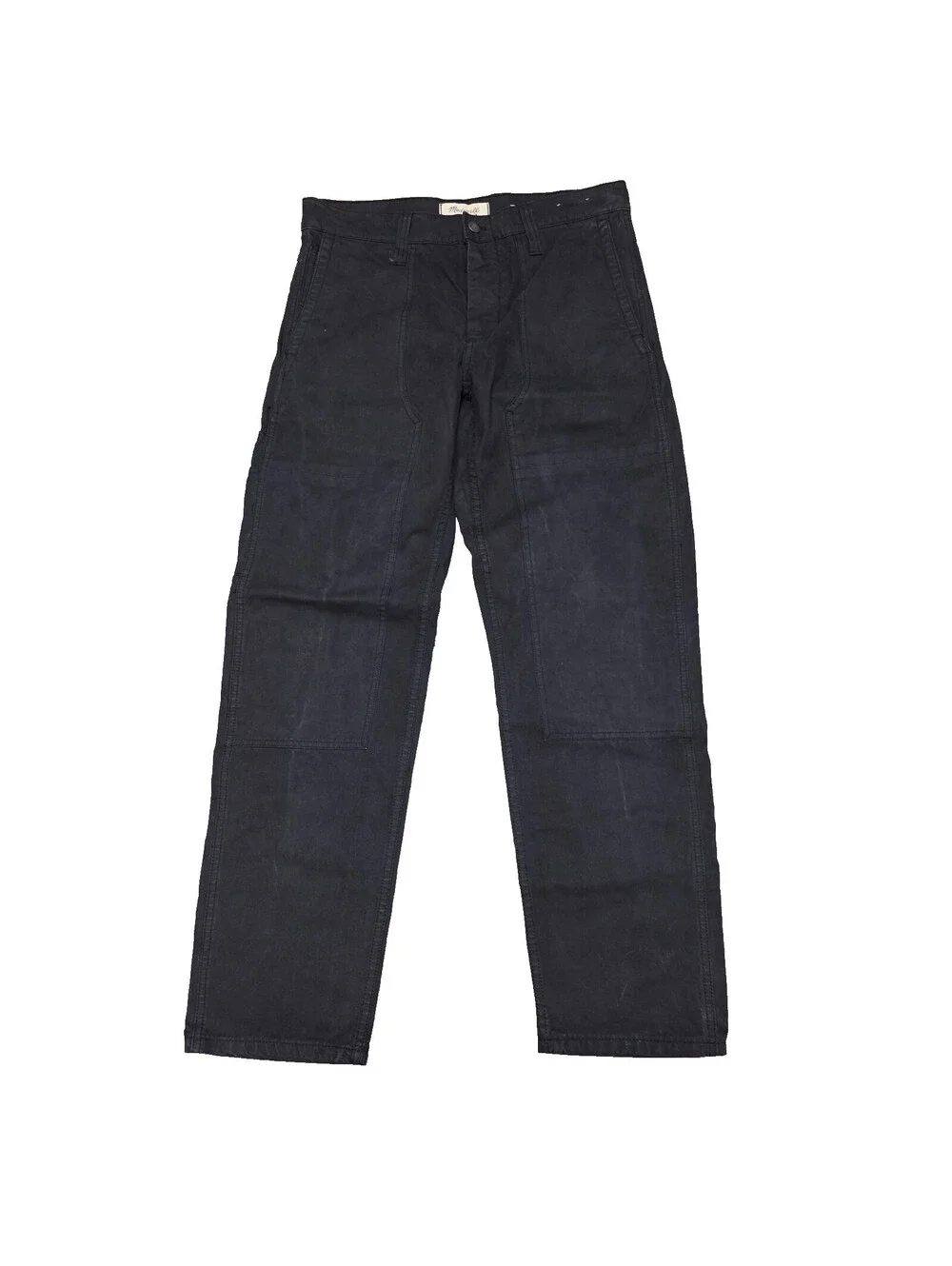 Madewell Pants Relaxed Straight Mens Size 30x30 Black Double Knee Carpenter